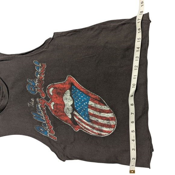 The Rolling Stones Kids Black Tank Top with Logo - Picture 2 of 6